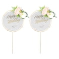thumbnail image 1 of Adornos Para Tartas De Boda, Inserciones Para Tartas Resistentes E Inofensivos Para Magdalenas Para Decoración De Paredes, 1 of 7