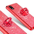 thumbnail image 5 of Galaxy Wireless Compatible Case for TCL 30Z (T602DL), TCL 30 LE (Verizon) Case Glitter TPU Magnetic Car Ring Holder Kickstand Phone Cover Case - Red, 5 of 5