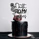 thumbnail image 5 of Cake Topper GREABRRY «Muerte a mis cuarentas» negro con brillo, 5 of 7
