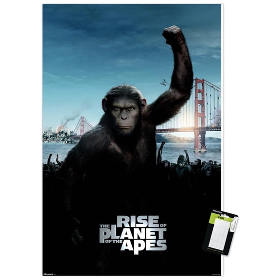 Rise of the Planet of the Apes (2011) - One Sheet Wall Poster, 14.725" x 22.375"