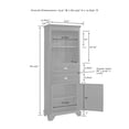 thumbnail image 2 of Crosley Furniture Lydia Tall Cabinet, Gray, Coastal Cottage Design, Cabinets, 2 of 13