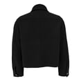 thumbnail image 2 of Chamarra George para Mujer, Sobrecamisa, Cuello Tipo Polo, Botones al Frente y Bolsillos Negro Talla CH, 2 of 4