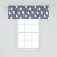 thumbnail image 2 of Ambesonne Polar Bear Window Valance, Arctic Mountain Tree, 54" X 18", Ceil Blue White, 2 of 3
