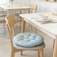thumbnail image 4 of Chair Seat Cushion 15.75In Soft Household Sofa Cushion Pressure Relief Hip Support Reduce Strain Long Sitting Non Slip Portable for Dining Chair Bedroom Sofa Home Office Study Car Seat Daily Use, 4 of 6