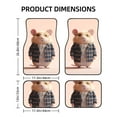 thumbnail image 2 of Gaeub Cute Mouse In Glasses Print 4 Pieces Car Floor Mats Car,Universal Car Carpet Mats,Fit for SUV, Vans, Sedans,Trucks, 2 of 6