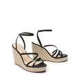thumbnail image 4 of DREAM PAIRS Sandalias de Cuña con Tiras y Espadrilles Negras 11.5 cm, 4 of 7