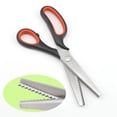 thumbnail image 4 of Professional Pinking Shears for Fabric, Stainless Steel Zig Zag Decorative Edge Scissors for Sewing, Crafting, and Dressmaking Tool A#091 B, 4 of 5