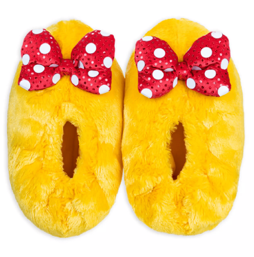 Disney Minnie Mouse Plush Slippers for Adults Medium