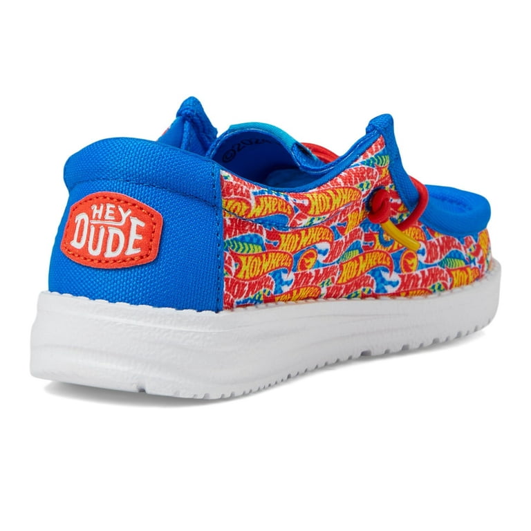 Hey Dude Kids Mens Wally Hot Wheels Blue/Multi 10 Medium - Walmart.com