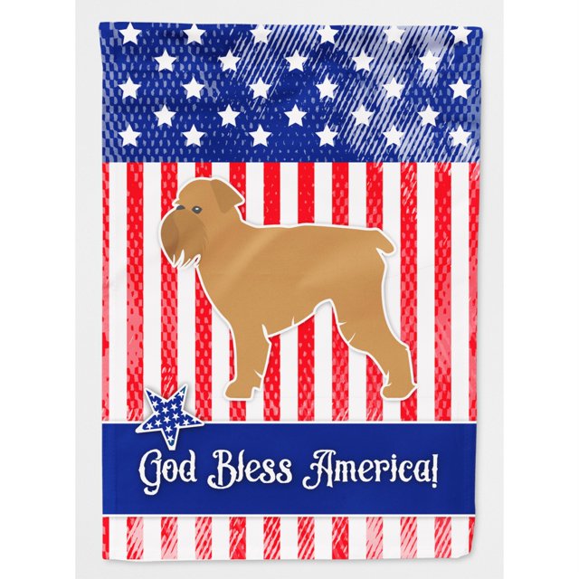 "Treasures BB3340CHF Canvas House Size USA Patriotic Brussels Griffon Flag, Multicolor, large" Caroline's Treasures BB3340CHF