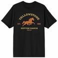 thumbnail image 4 of Yellowstone Dutton Ranch Crew Neck Short Sleeve Men's Black T-shirt-5XL, 4 of 7