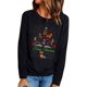 thumbnail image 1 of Tops de mujer Camisas Blusas Elegantes Camisas casuales de manga larga Cuello redondo de Navidad Ajuste ligero Túnica de otoño Top Otoño Odeerbi ODB-5, 1 of 6