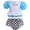 Swimsuit set-A, variant on Girls Alice 2 Piece Swimsuit Princess Bikini Swimwear Beach Bathing Suits