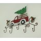 thumbnail image 2 of Things2Die4 Metal Art Scroll Camión rojo rústico con perchero de pared de árbol y acebo Things2Die4 C19115, 2 of 3