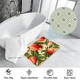 thumbnail image 3 of Peach Polyester Non-Slip Machine Washable Chair Rugs Office Mat Area Rugs Bath Rug, 3 of 6