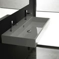 thumbnail image 2 of Urban 100.02 Wall Mount/Vessel Bathroom Sink in Ceramic White with Two Faucet Holes, 2 of 2