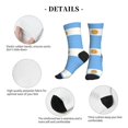 thumbnail image 5 of Mens Crew Socks Womens Flag Of Argentina Workout Training Athletic Socks, 5 of 7