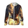 thumbnail image 1 of Fotbe Golden Sky Bald Eagle Chaqueta con Protección Solar UPF 50+ para Hombre y Mujer, Camisa con Capucha y Bolsillos-X-Large, 1 of 7