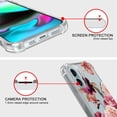 thumbnail image 4 of CoverON Phone Design For Apple iPhone 16 / iPhone 16 Case, Clear Flexible Soft Rubber Slim TPU Cover, Peony Flower, 4 of 8