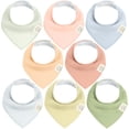 thumbnail image 1 of Baberos orgánicos tipo bandana para bebés KeaBabies, paquete de 8 unidades, superabsorbentes, 1 of 9