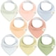 thumbnail image 1 of Baberos orgánicos tipo bandana para bebés KeaBabies, paquete de 8 unidades, superabsorbentes, 1 of 9
