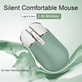 thumbnail image 2 of Ratón inalámbrico recargable JieRuiDeng 2.4G 2400DPI Verde, 2 of 9