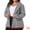 Black White, variant on Women's Plus Plaid Notched Lapel Business Blazer Jackets 1X Brown