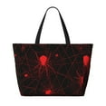 thumbnail image 2 of Disketp Red Spider On The Web Bolsa de Playa de Gran Capacidad, Bolso Impermeable y a Prueba de Arena para Mujer, Ideal para Playa, Piscina y Natación, 2 of 7