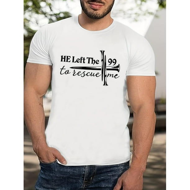 Stylish Slogan Pattern Print Men's T-shirt, Graphic Men's Summer Clothes, Men's Outfits Tee For Adult, Men, Women, Teen, Teenager, Adolescent, Youth