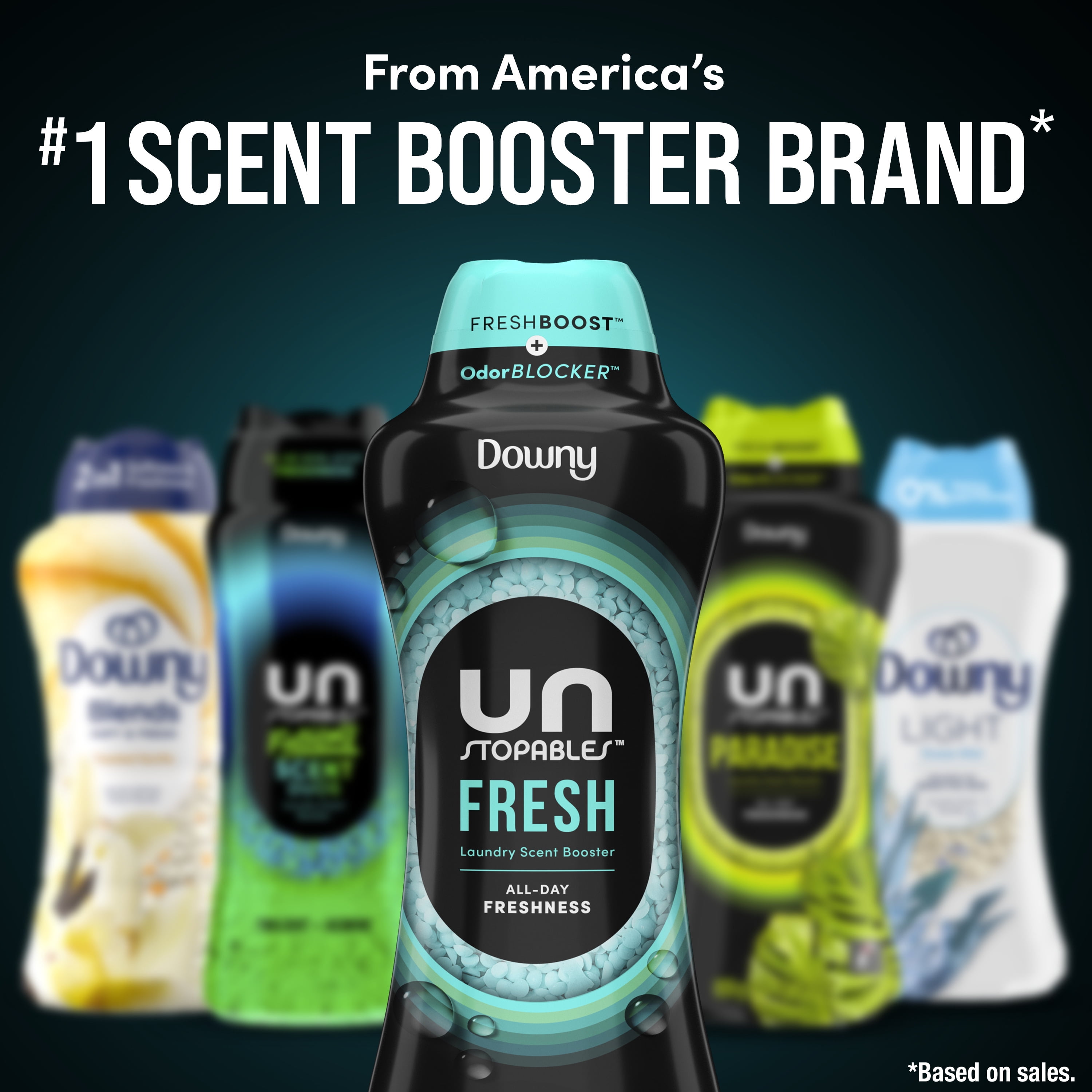 Downy Unstopables In-Wash Scent Booster Laundry Beads, Fresh Scent, 5.7 oz