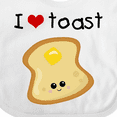 thumbnail image 4 of Inktastic I Love Toast Boys or Girls Baby Bib, 4 of 4