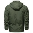 thumbnail image 3 of XMMSWDLA Tops for Men Autumn And Winter Plus Velvet Solid Color Zipper Pocket Warm Jackets, 3 of 6