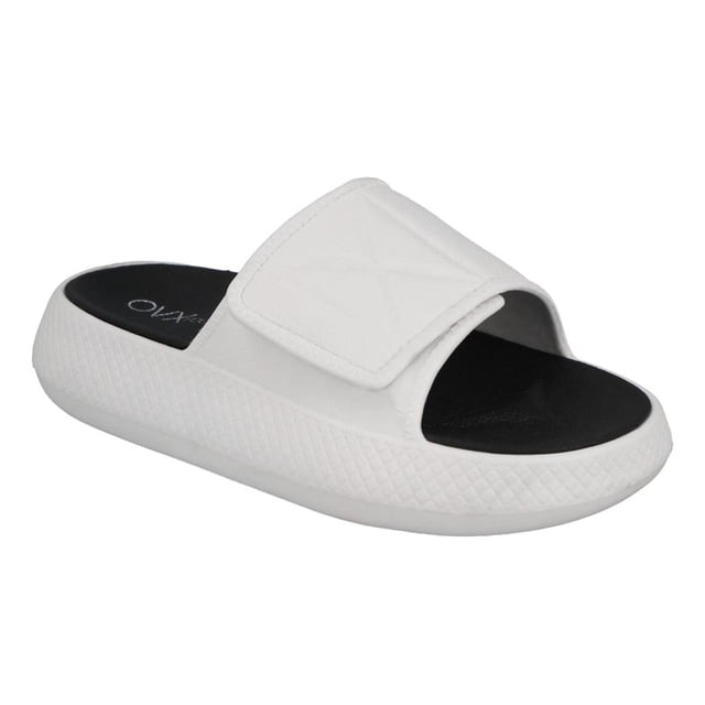 Sandalias Mujer Cómodas Ligeras Sponch Slides OVX Velcro blanco 25 OVX PT529