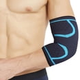 thumbnail image 1 of Coderas de compresión de punto deportivas para hombres y mujeres, coderas curvas antideslizantes, transpirables y que absorben el sudor para baloncesto, fitness, 1 of 5