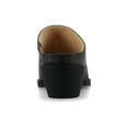 thumbnail image 4 of Journee Womens Tomeka Pointed Toe Cuban Heel Comfort Casual Mules, 4 of 10