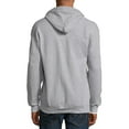 thumbnail image 6 of Hanes Men's and Big Men's Ecosmart Fleece Full Zip Hooded Jacket, up to Size 3XL, 6 of 9