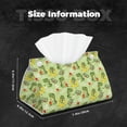 thumbnail image 6 of Lsque Cute Dinosaurs Cartoon Printed Long Tissue Box Cover Holder, Facial Paper Organizer Dispenser,Triangle with Bottom Belt, PVC Leather Decorative Organizer, 6 of 9