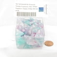 thumbnail image 2 of Wisteria Nebula Luminary Dice with White Numbers 16mm (5/8in) D4 Set of 50 Wondertrail, 2 of 2