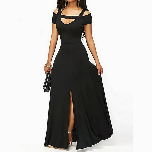 Gspmoly Robe d'Été, Printemps et Su Robe de Printemps et d'Été pour Femmes Nouvelle Aguichant Style Long Fille Épicée Haute Élasticité Couleur Unie Robe Jupe pour Femmes Robes de Cocktail pour Femmes Offres Prime