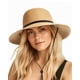 thumbnail image 1 of FURTALK Sombrero de sol de ala ancha para mujer con cordón de viento UPF Sombreros de paja de verano para mujer, 1 of 5