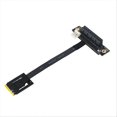 thumbnail image 1 of 270 Degree M.2 NGFF Dual Key A-E To PCI-E 4X Adapter Convert Cable, 1 of 5