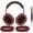 Burgundy, variant on SOULWIT Ear Pads Cushions + Headband + Silicone Earpads Cover Protector, Replacement Kit for ATH M50, M50X, M50XWH, M50XBT, M50XBT2, M50S/LE Headphones, Replacement Repair Part (Coffee)