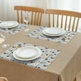 thumbnail image 3 of Pug and Love Heart Summer Placemats Table Placemats Set Of 4-Linen Kitchen Washable Placemats Table Mats 11.8"x17.7"Non-Slip Heat Resistant, 3 of 6