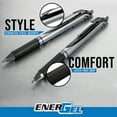 thumbnail image 2 of Pentel EnerGel Deluxe RTX Gel Ink Pens, 0.7 Millimeter Metal Tip, Black Ink, 3 Packs (BL77BP3A), 2 of 9