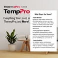 thumbnail image 2 of TempPro Thermomètre de Réfrigérateur Sans Fil avec Alarme, Portée de 500 Pi/150 m, Haute Précision, Thermomètre Rechargeable avec Disque LCD Rétroéclairé, 2 of 9