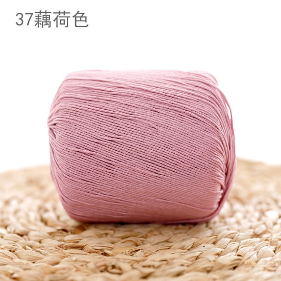 Namzi 80g Multicolor Crochet Thread Premium Cotton Thread for Detailed Handwork, Versatile Threadart Crochet Supplies,Pink A