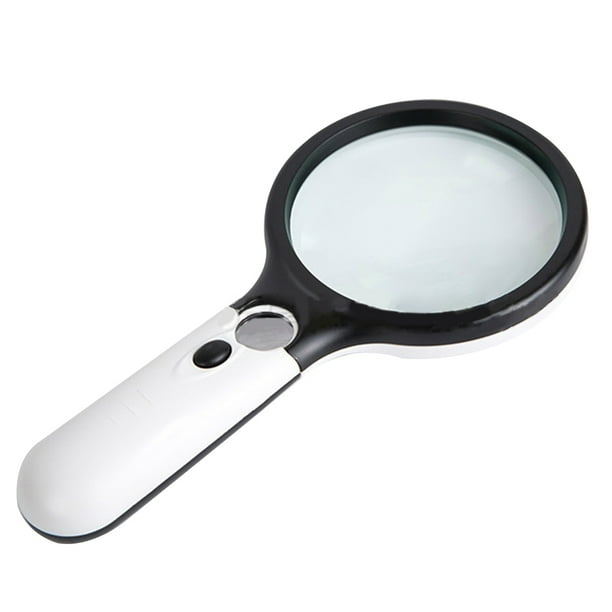 Handheld Magnifier Reading Magnifying Glass Lens Jewelry Loupe 3x 45x With 3 Led Light For Reading Inspection Jewellery Hobbies Crafts Walmart Com Walmart Com