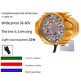 thumbnail image 4 of 69LED headlight for 48V ebike Wide voltage range Good heat dissipation, 4 of 5
