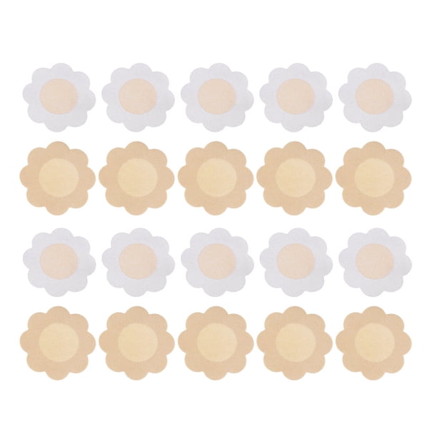 EeaseMX 50 pares de adhesivos desechables no tejidos transpirables para mujer (estilo flor de ciruelo)