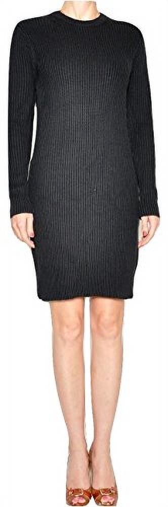 michael kors ribbed knit dress Michael Michael Kors Women's Blue White Rib Knit Sweater Dress Bodycon Size S